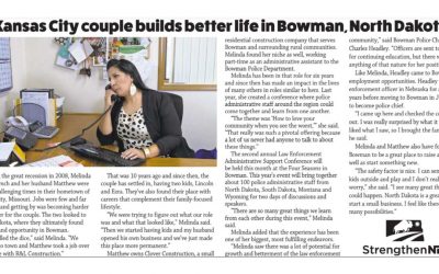 Kansas City couple builds better life in Bowman, North Dakota